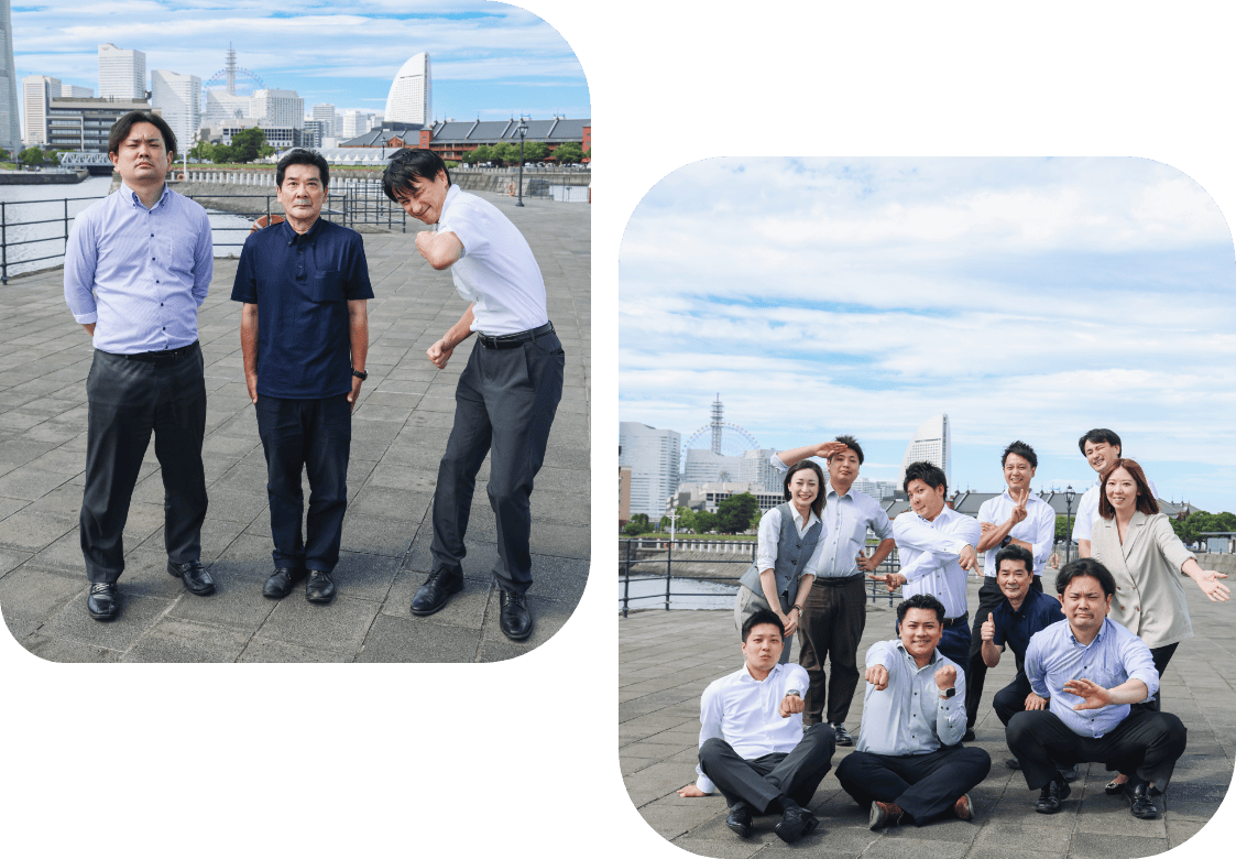 左側には住宅の間取り図と不動産資料、奥にノートパソコンの画面が映る